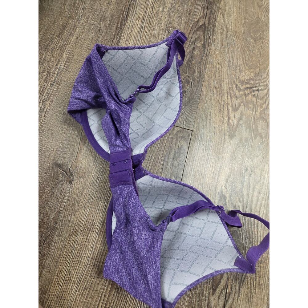 Victoria's Secret Uplift Semi Demi Padded Underwire 32DD Bra Bright Purple - Picture 2 of 4